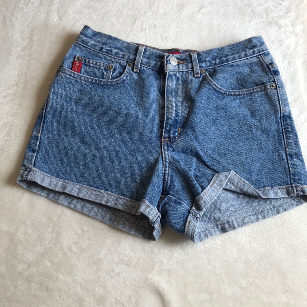 guess High waisted jean shorts